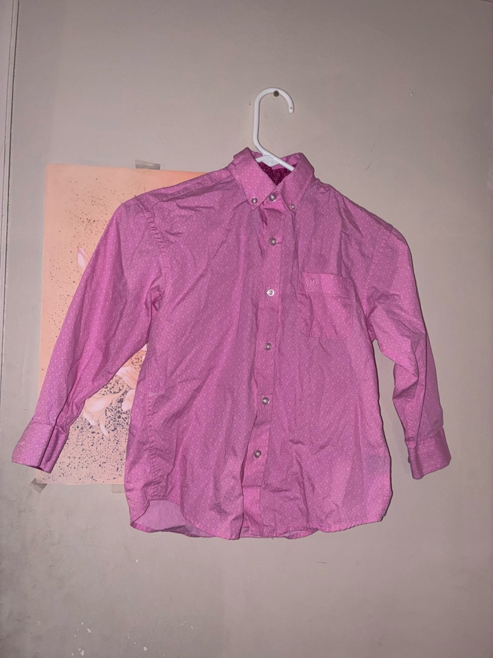 Panhandle Boys Pink Button-Down Shirt - Classic Long Sleeve